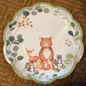 Kate Aspen Woodland Paper Plates and 28 Kate Aspen napkins